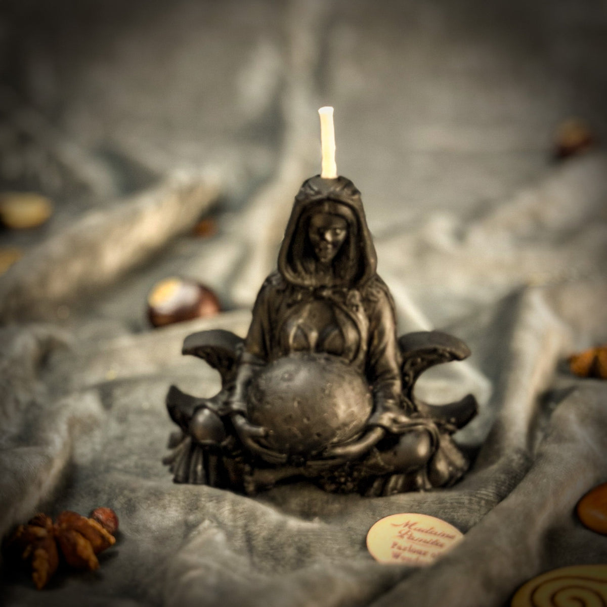 Moon Goddess Candle Spell Kit – Lunar Magic & Divine Feminine Energy – Thorn & Thimble