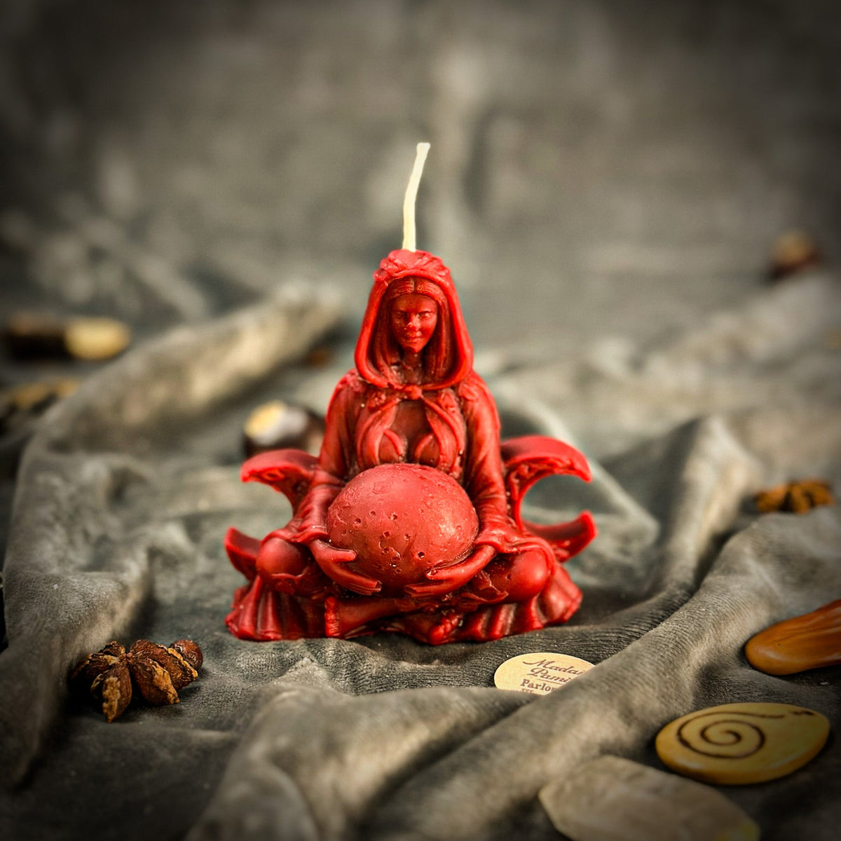 Moon Goddess Candle Spell Kit – Lunar Magic & Divine Feminine Energy – Thorn & Thimble