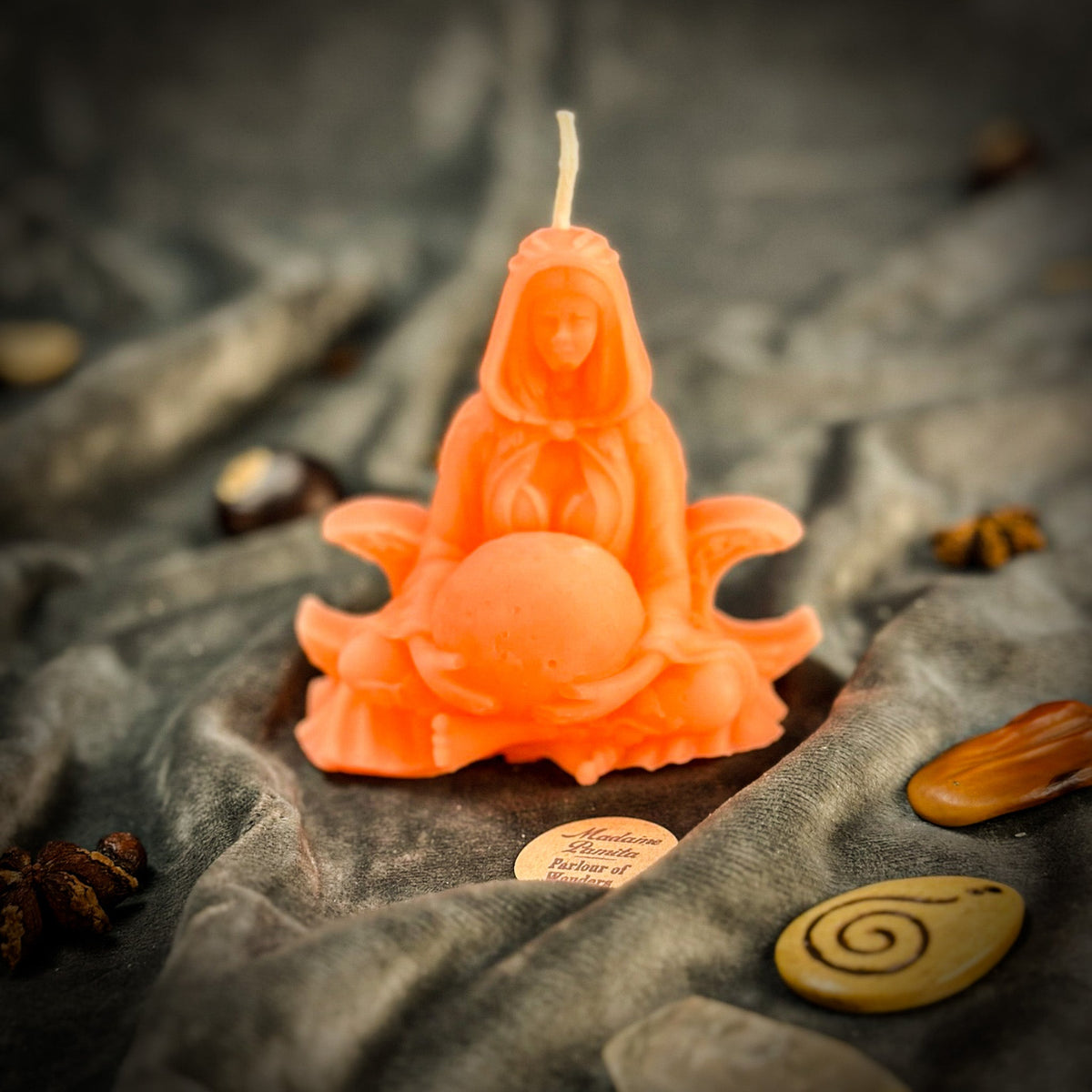 Moon Goddess Candle Spell Kit – Lunar Magic & Divine Feminine Energy – Thorn & Thimble