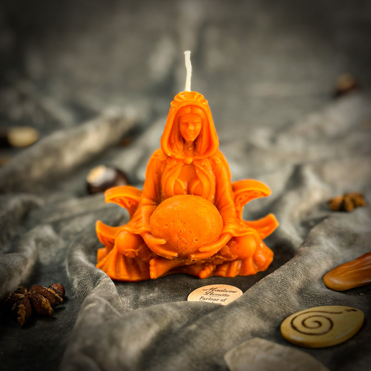 Moon Goddess Candle Spell Kit – Lunar Magic & Divine Feminine Energy – Thorn & Thimble