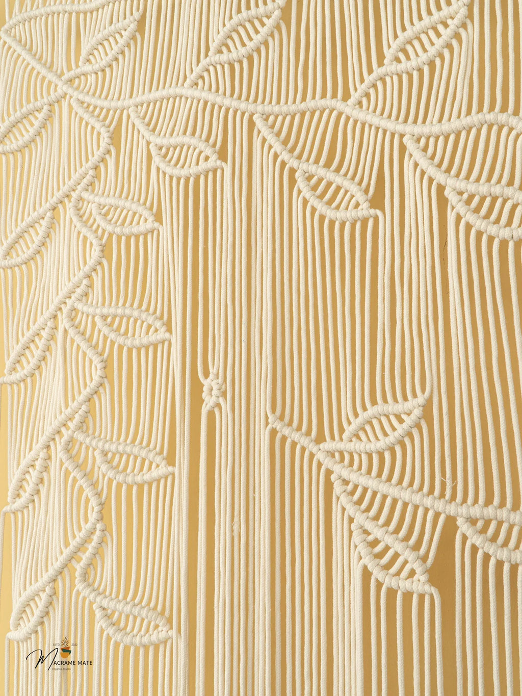Celeste Natural Macrame Leaf Door Curtain
