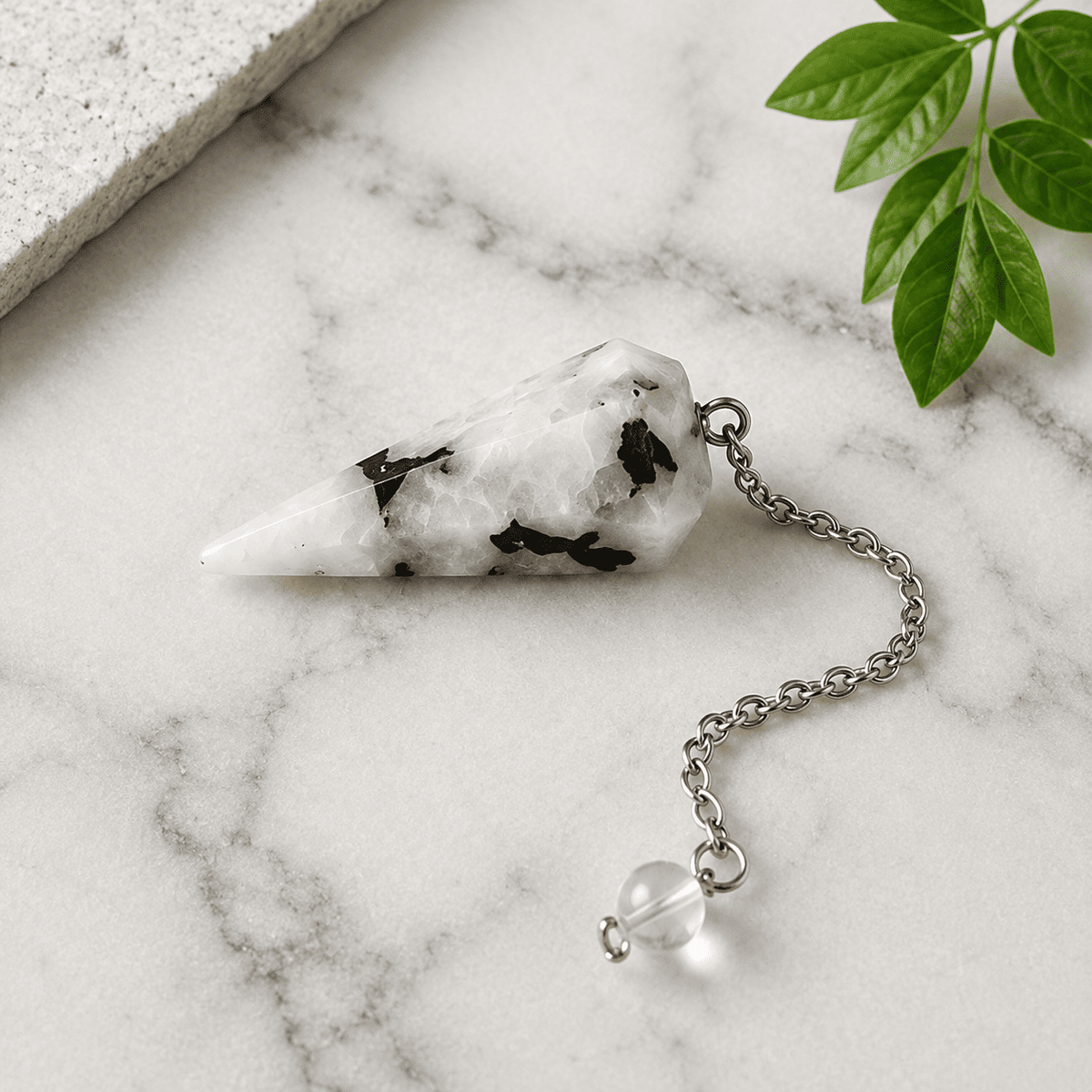 Rainbow Moonstone Pendulum (Growth and Inspiration) – Thorn & Thimble