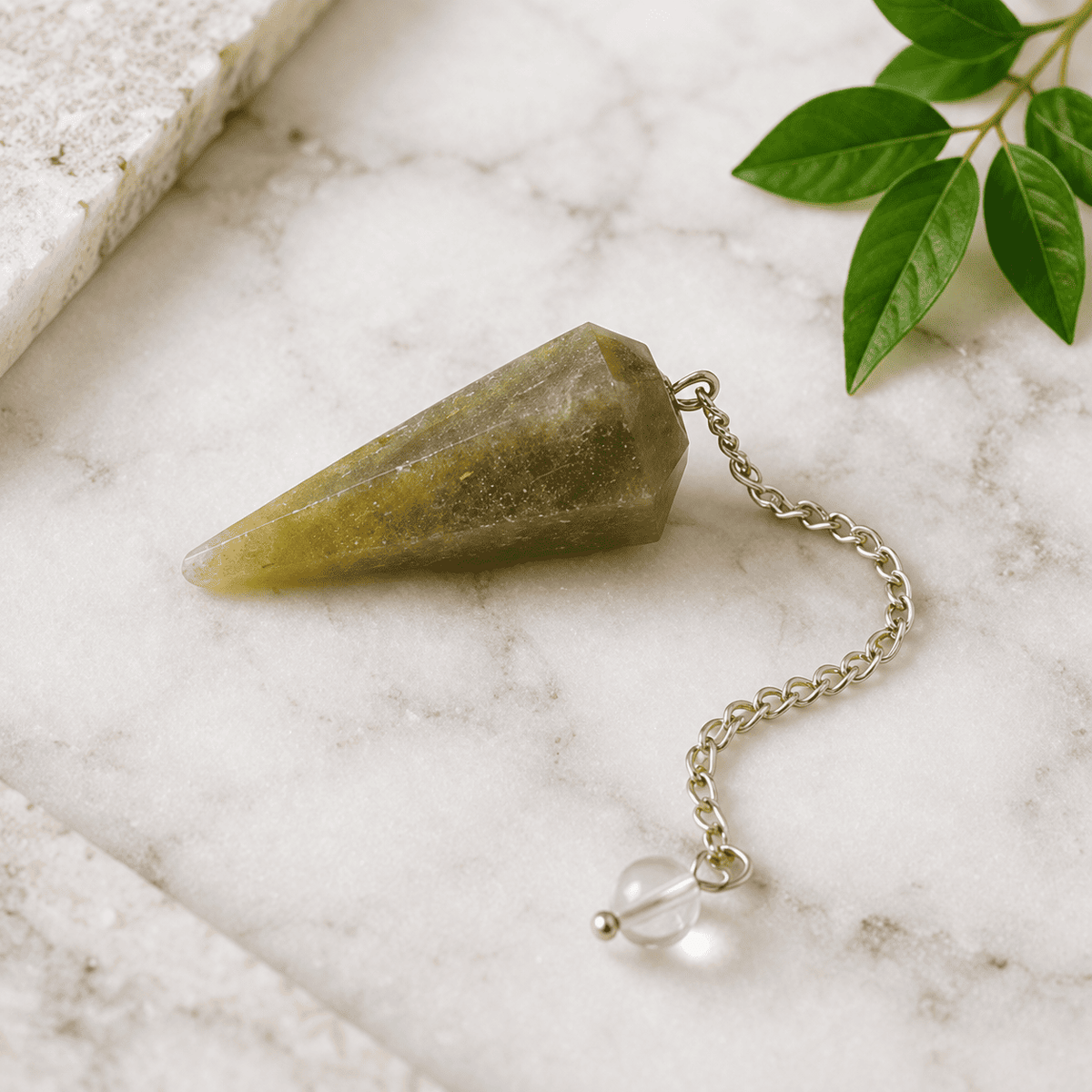 Green Aventurine Faceted Crystal Pendulum – Thorn & Thimble