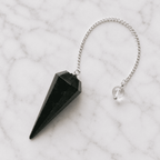 Bloodstone Faceted Crystal Pendulum – Thorn & Thimble