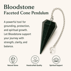 Bloodstone Faceted Crystal Pendulum – Thorn & Thimble