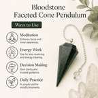 Bloodstone Faceted Crystal Pendulum – Thorn & Thimble