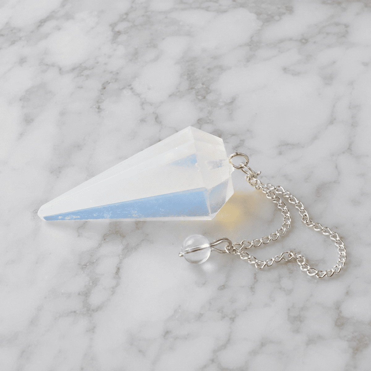 Opal Faceted Crystal Pendulum – Thorn & Thimble