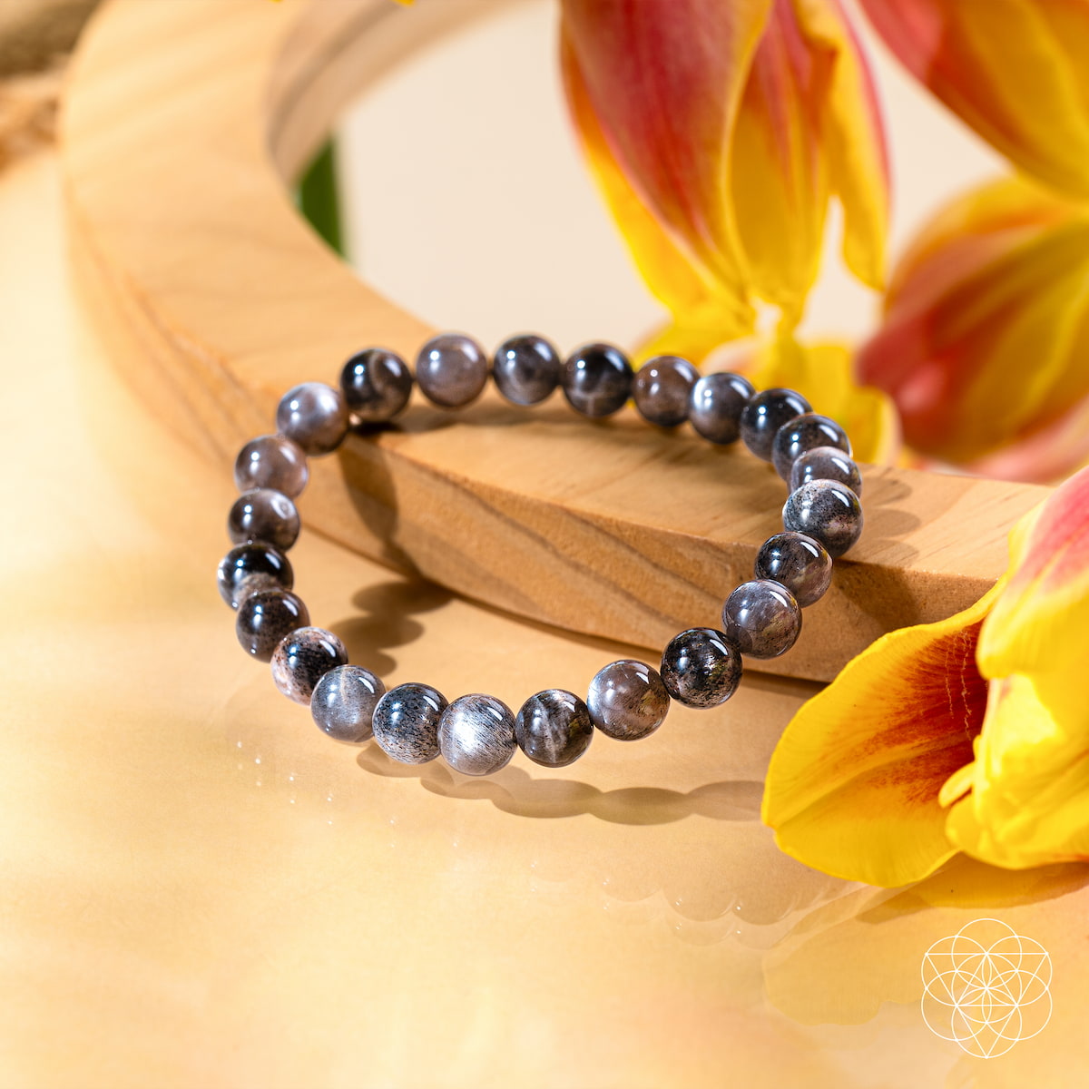 Black Moonstone Boundaries Bracelet