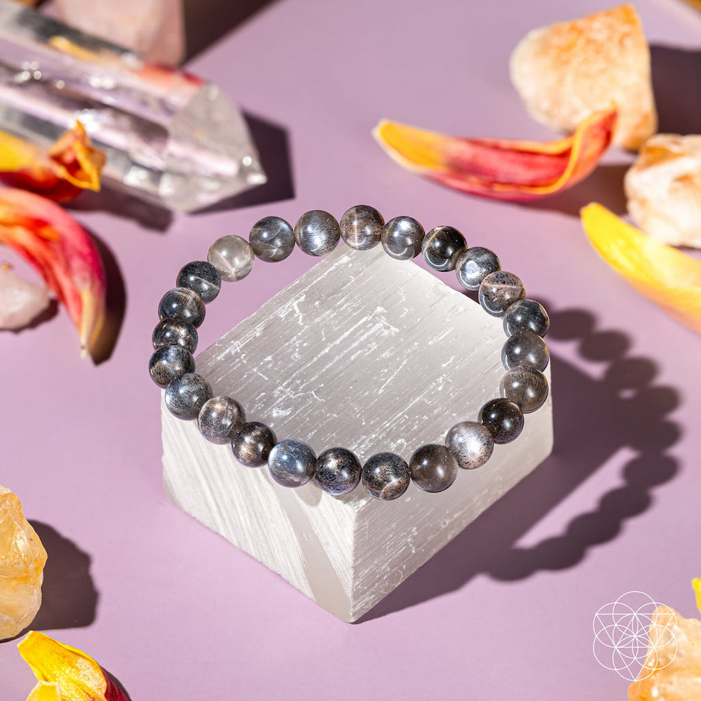Black Moonstone Boundaries Bracelet