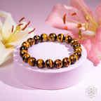 7A Grade Tiger’s Eye Bracelet – Focus & Prosperity – Thorn & Thimble
