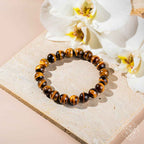 7A Grade Tiger’s Eye Bracelet – Focus & Prosperity – Thorn & Thimble