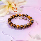 7A Grade Tiger’s Eye Bracelet – Focus & Prosperity – Thorn & Thimble