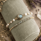 Labradorite Adjustable Stacking Bracelet Set – Thorn & Thimble