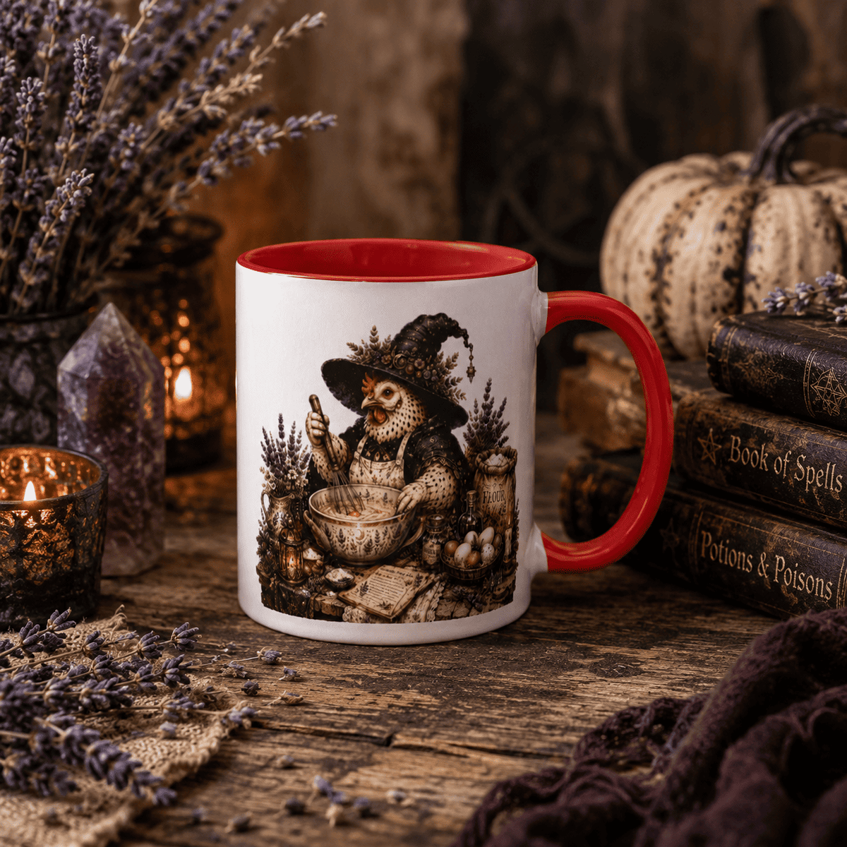 Chicken Witch Baker Cottagecore Ceramic Mug – Thorn & Thimble