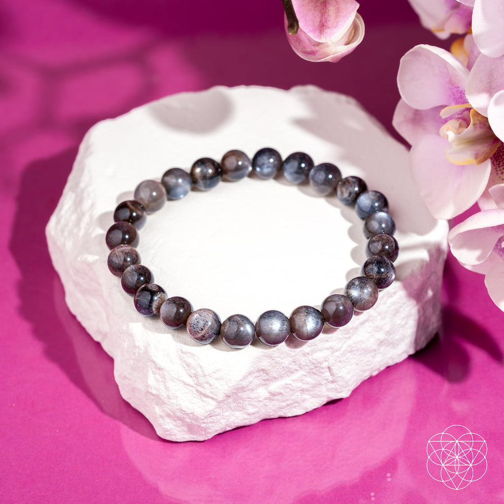 Black Moonstone Boundaries Bracelet