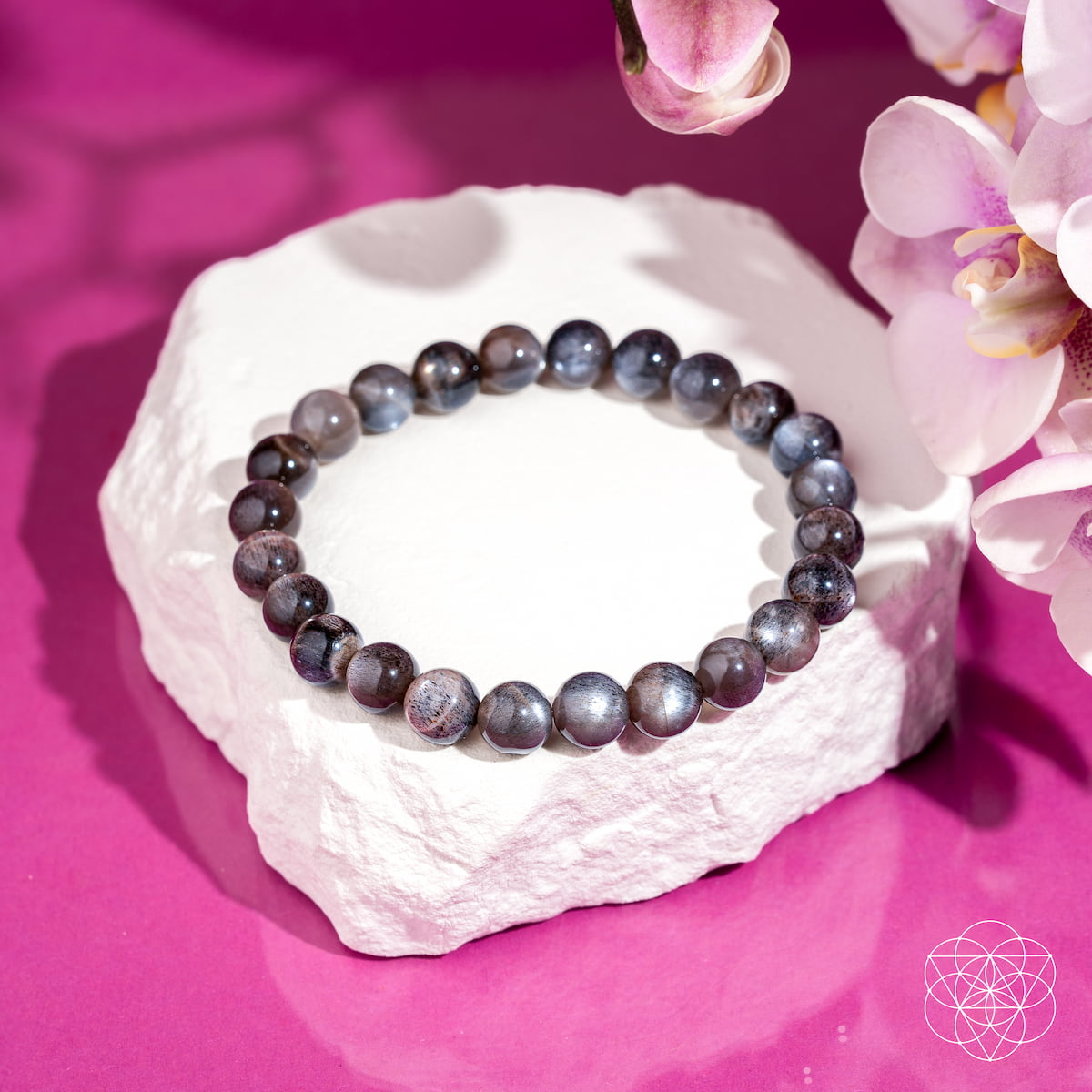 Black Moonstone Boundaries Bracelet