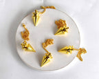 Brass Divination Pendulum – Gold Cone or Silver Ball – Thorn & Thimble