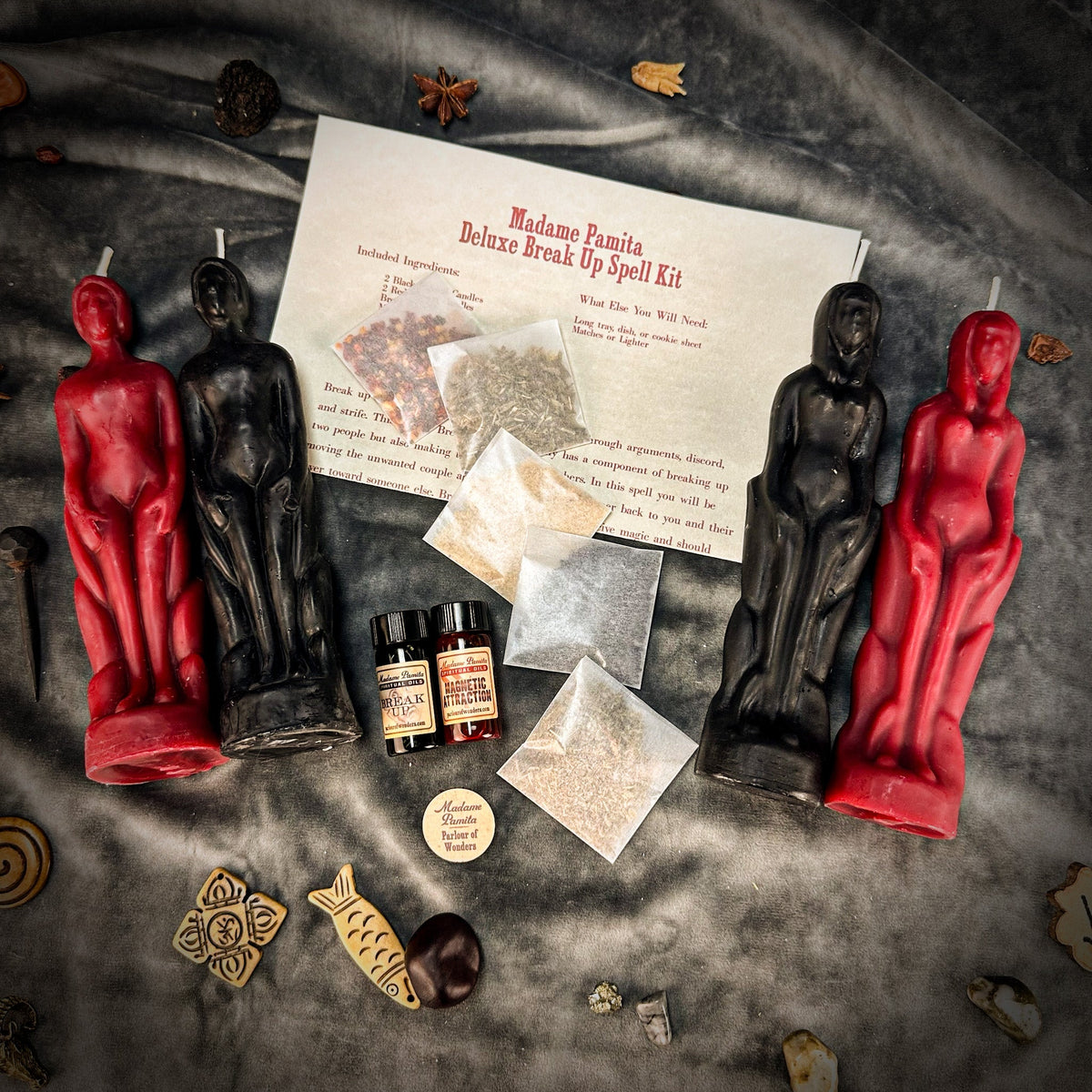 Deluxe Break-Up Candle Spell Kit – Gender Neutral/Female Figures – Thorn & Thimble