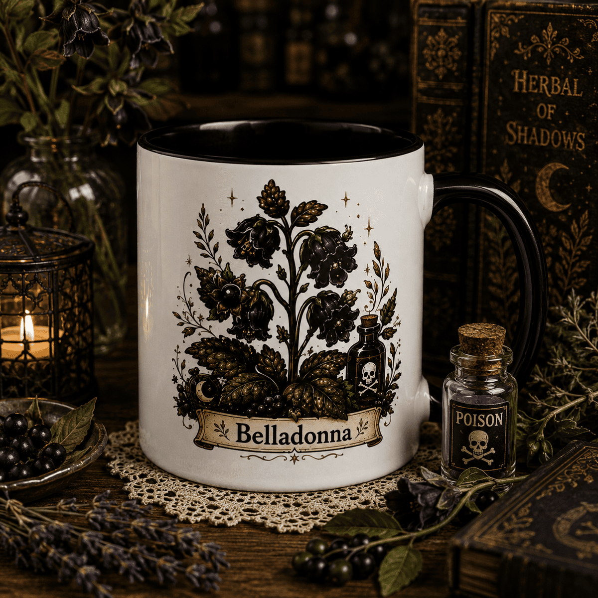 Belladonna Apothecary Botanical Ceramic Mug – Thorn & Thimble