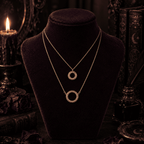 Labradorite Halo Necklace for Layering – Thorn & Thimble