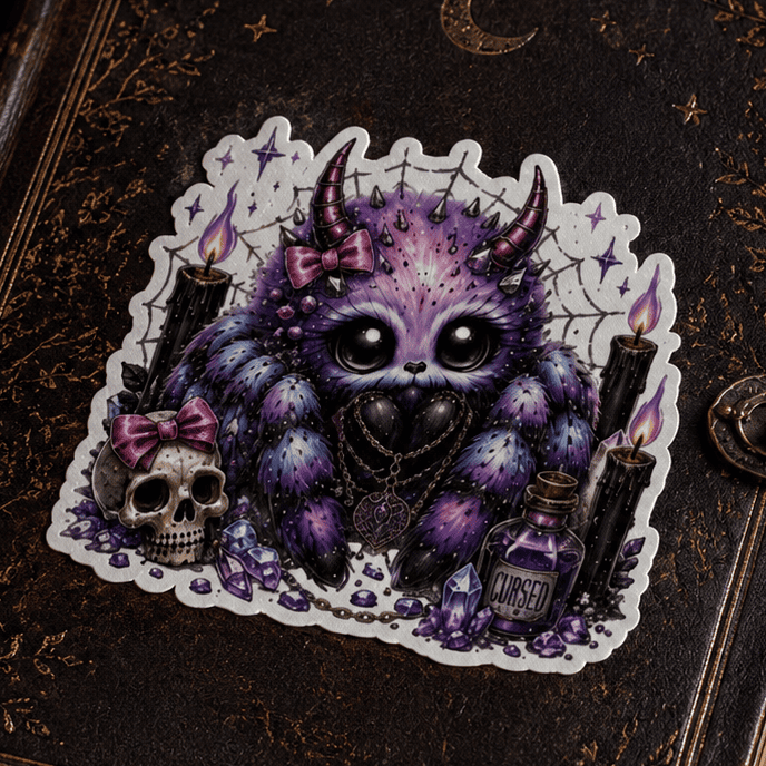 Pastel Sweet Little Spider Cute Gothic Vinyl Sticker – Thorn & Thimble