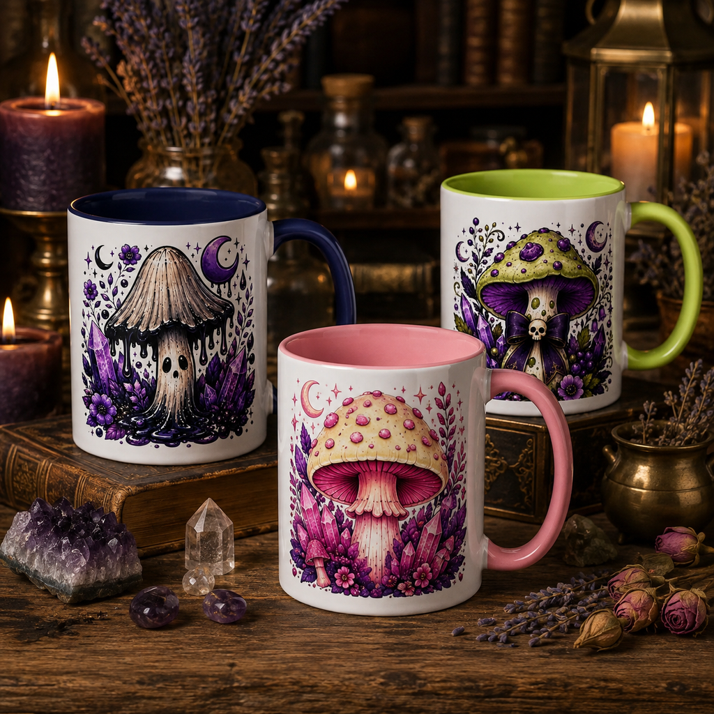 Mushroom B Mug with Color Inside