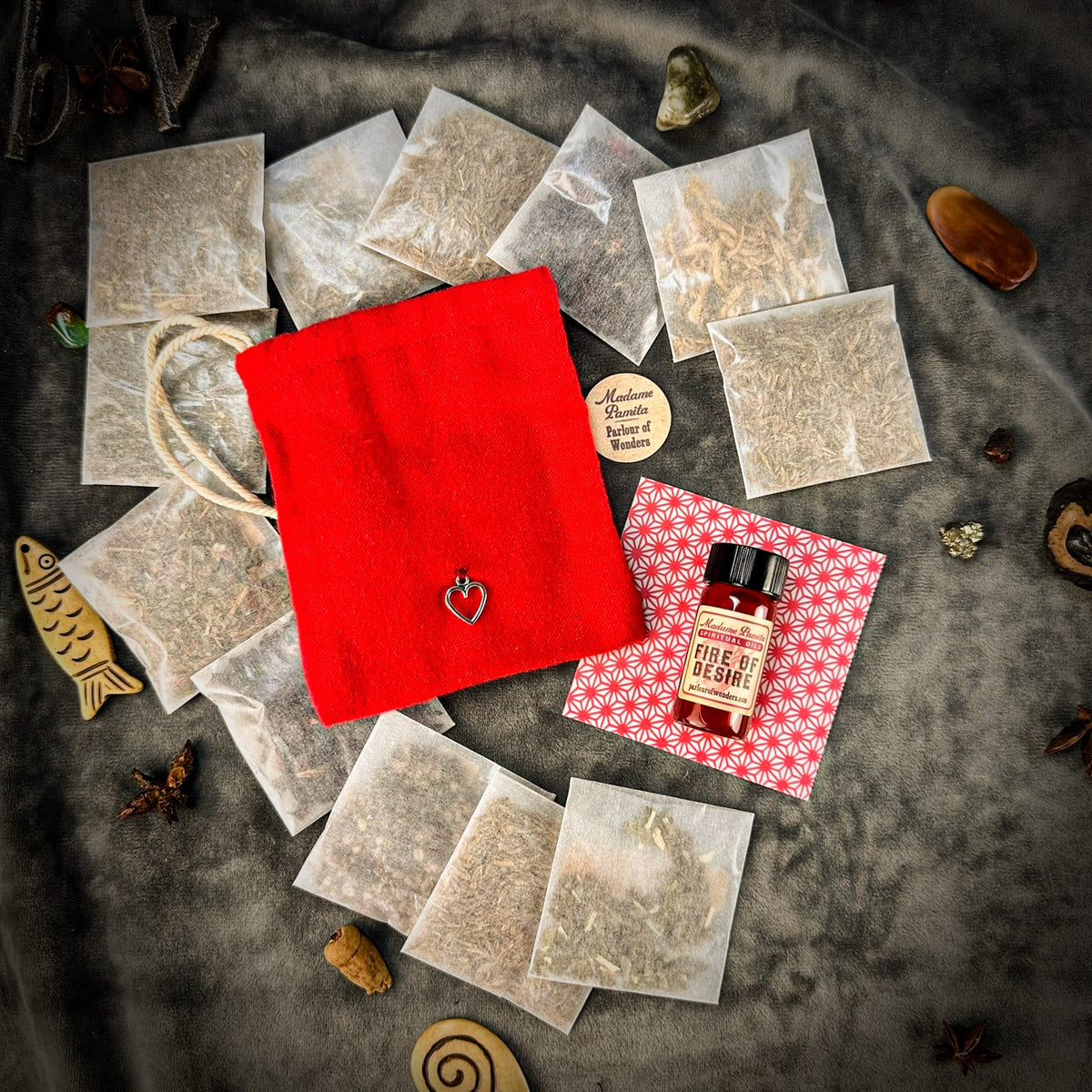 Fire of Desire Mojo Bag Kit – Regular Strength – Thorn & Thimble