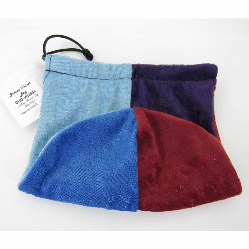 Jester Multi-colored Velvet Dice Bag – Drawstring