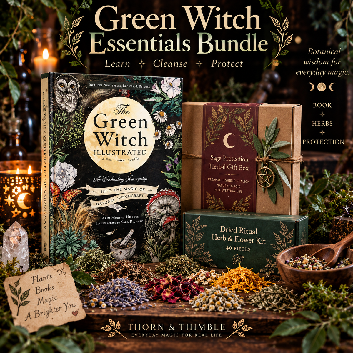 Green Witch Essentials Bundle – Thorn & Thimble