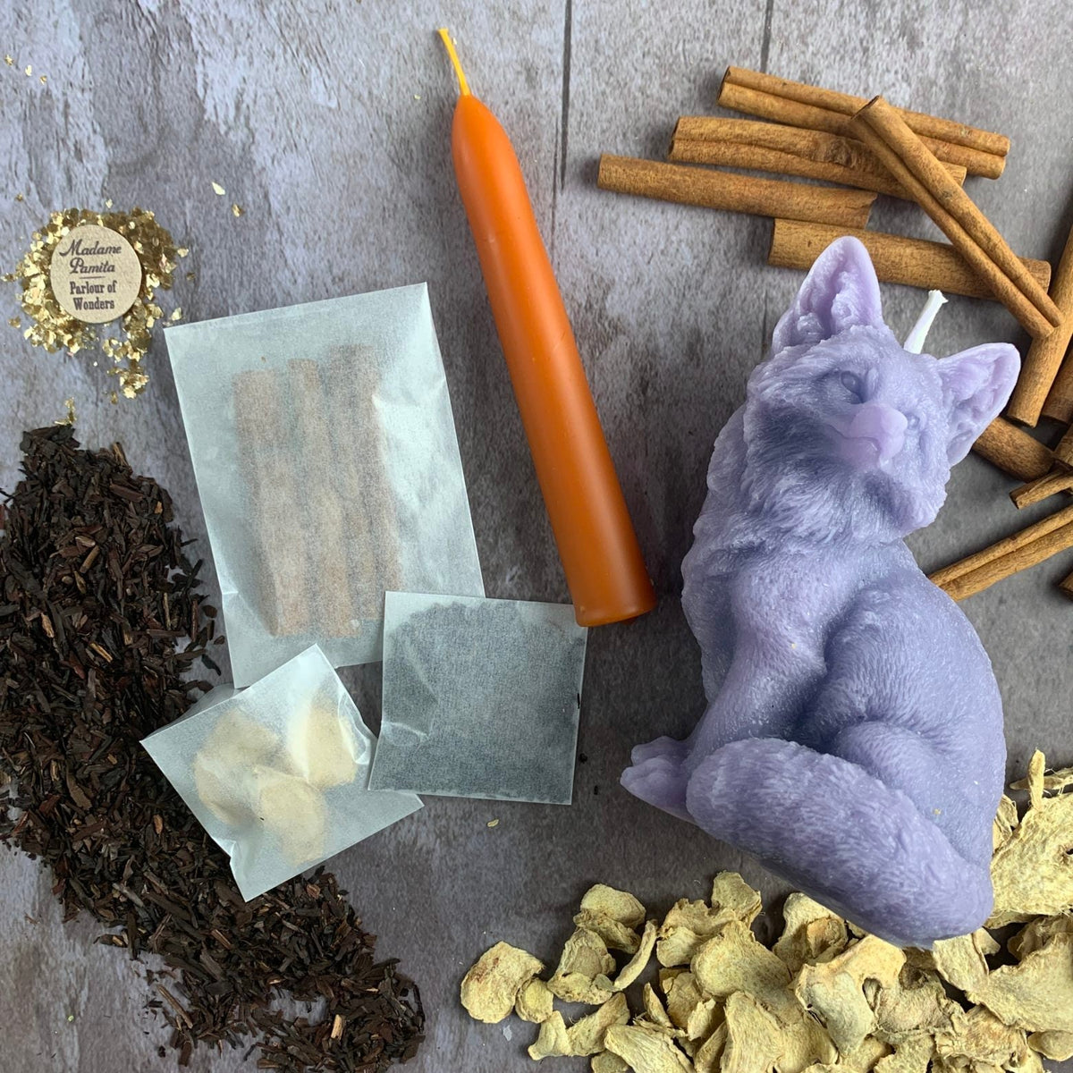Fast Fox Candle Spell Kit – Quick Results & Cunning – Thorn & Thimble