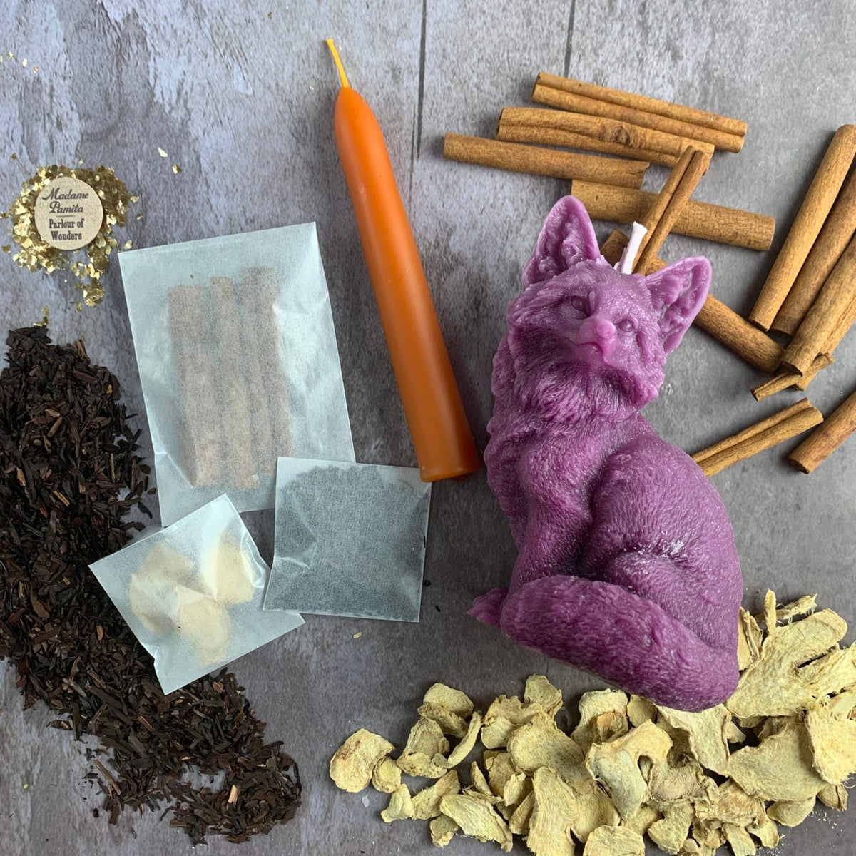 Fast Fox Candle Spell Kit – Quick Results & Cunning – Thorn & Thimble