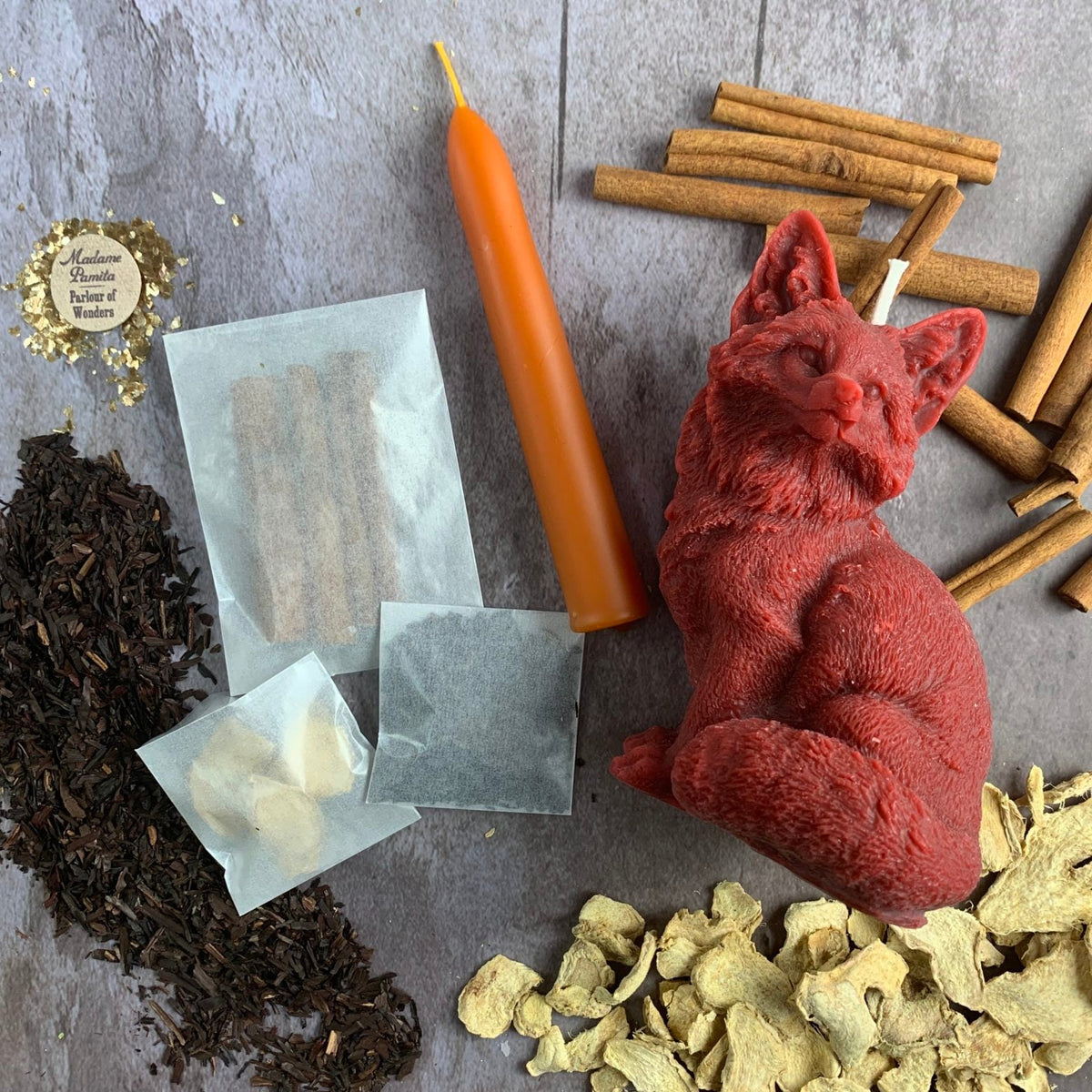 Fast Fox Candle Spell Kit – Quick Results & Cunning – Thorn & Thimble