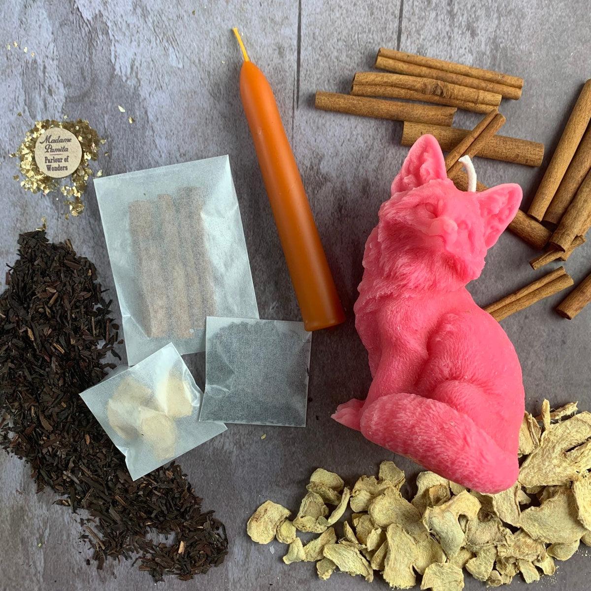 Fast Fox Candle Spell Kit – Quick Results & Cunning – Thorn & Thimble