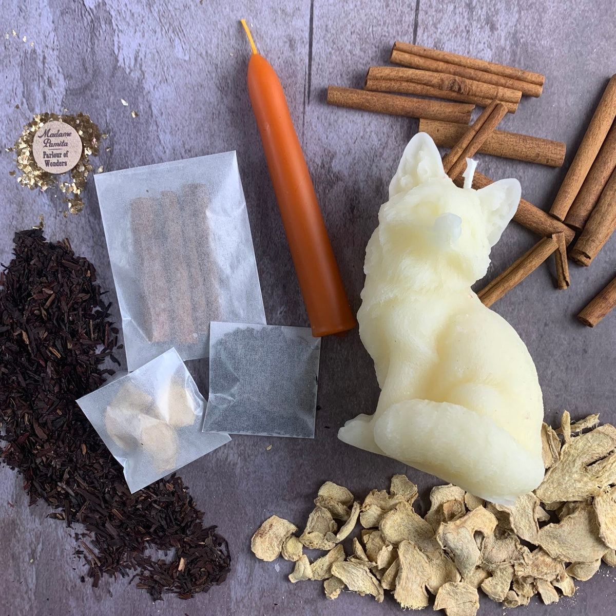 Fast Fox Candle Spell Kit – Quick Results & Cunning – Thorn & Thimble