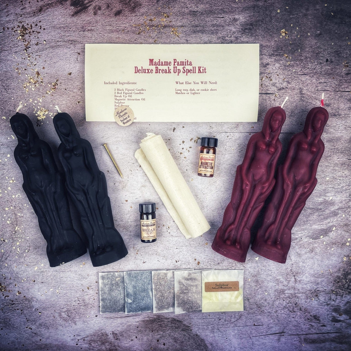 Deluxe Break-Up Candle Spell Kit – Female/Female Figures – Thorn & Thimble