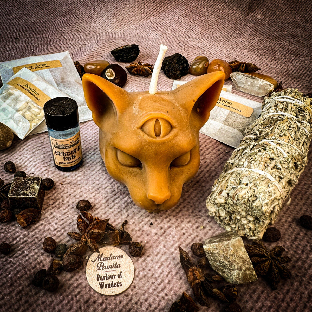 Psychic Eye Candle Spell Kit – Intuition & Psychic Abilities – Thorn & Thimble