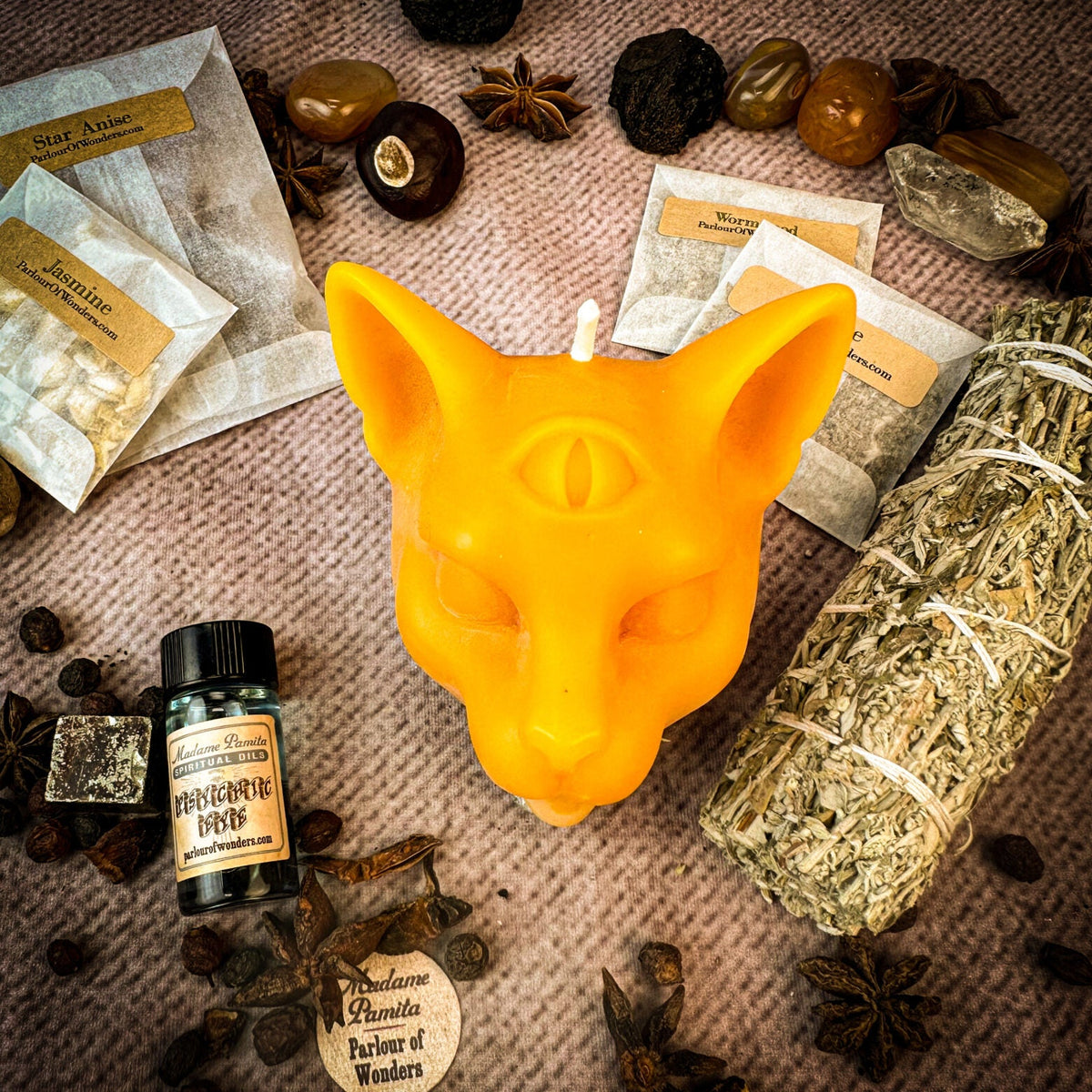 Psychic Eye Candle Spell Kit – Intuition & Psychic Abilities – Thorn & Thimble