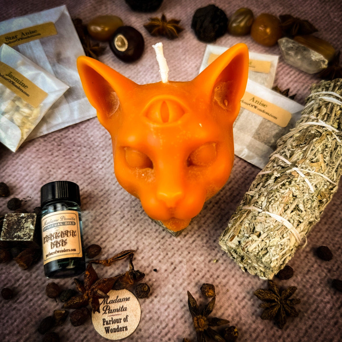 Psychic Eye Candle Spell Kit – Intuition & Psychic Abilities – Thorn & Thimble