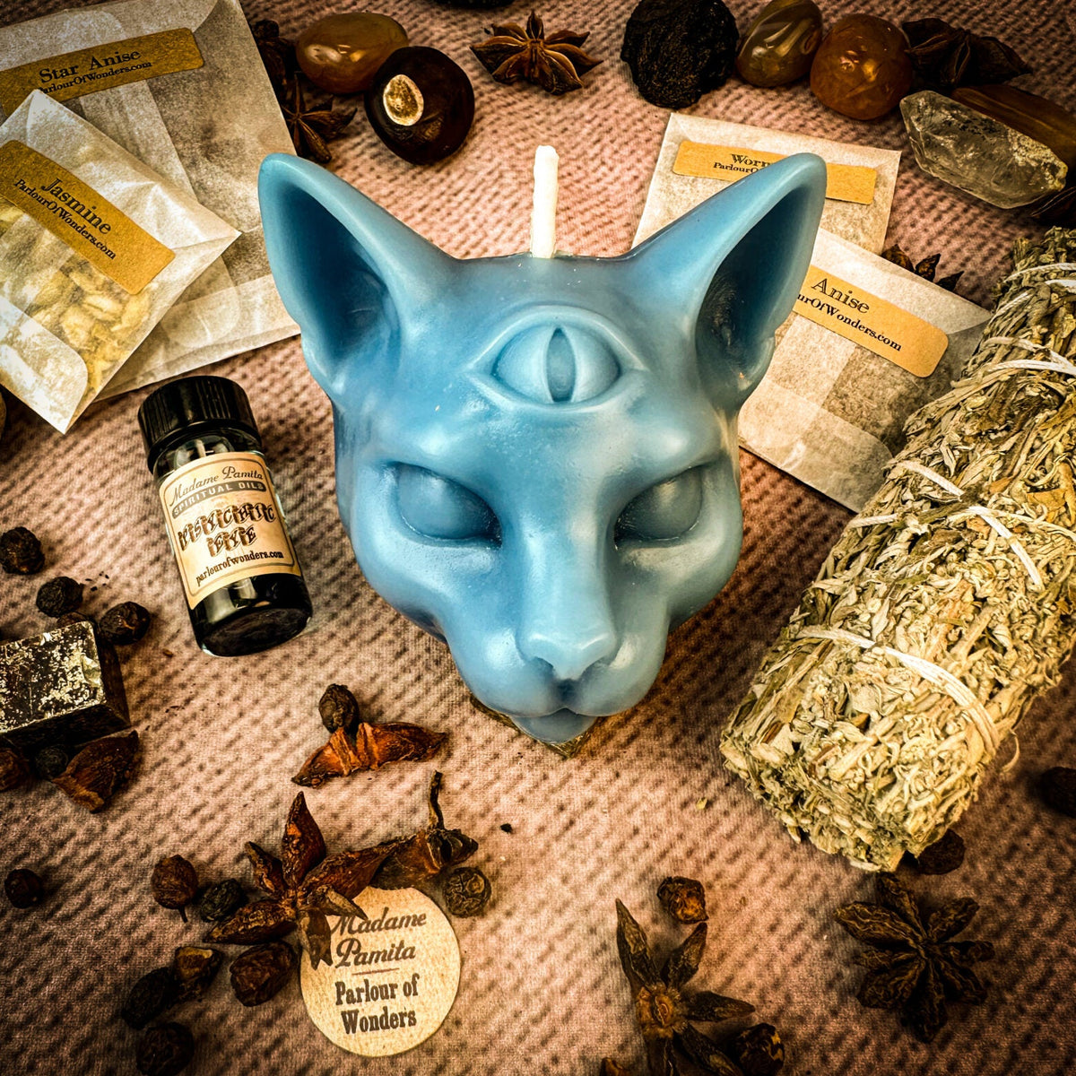 Psychic Eye Candle Spell Kit – Intuition & Psychic Abilities – Thorn & Thimble