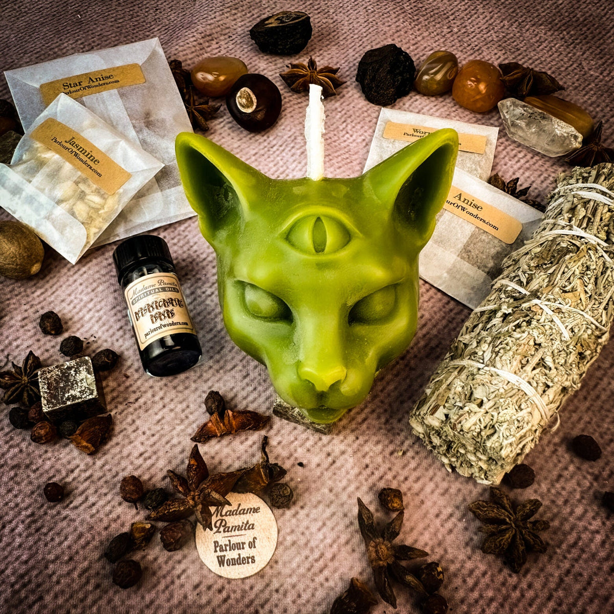 Psychic Eye Candle Spell Kit – Intuition & Psychic Abilities – Thorn & Thimble