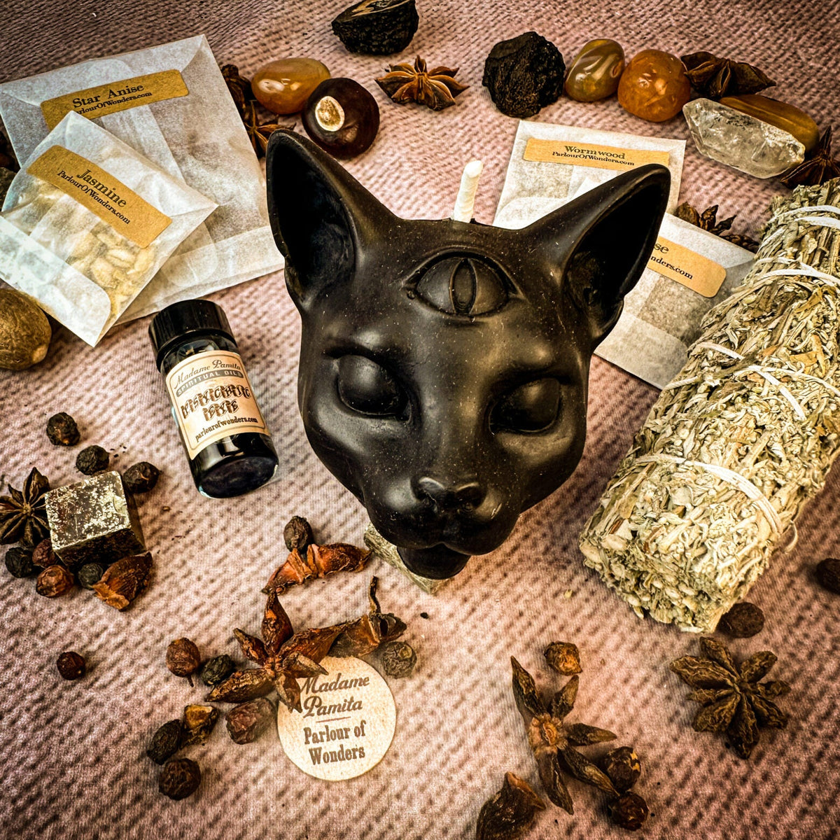 Psychic Eye Candle Spell Kit – Intuition & Psychic Abilities – Thorn & Thimble