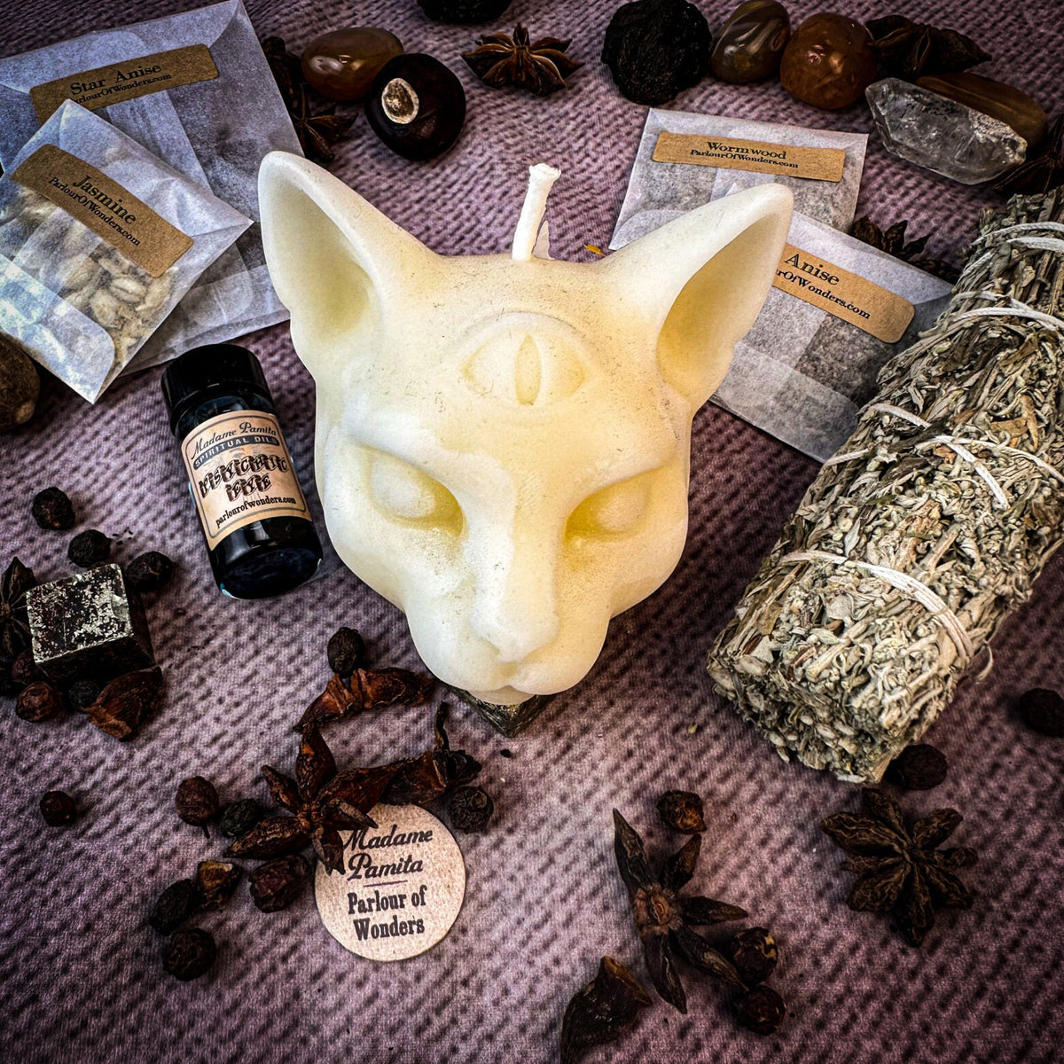 Psychic Eye Candle Spell Kit – Intuition & Psychic Abilities – Thorn & Thimble