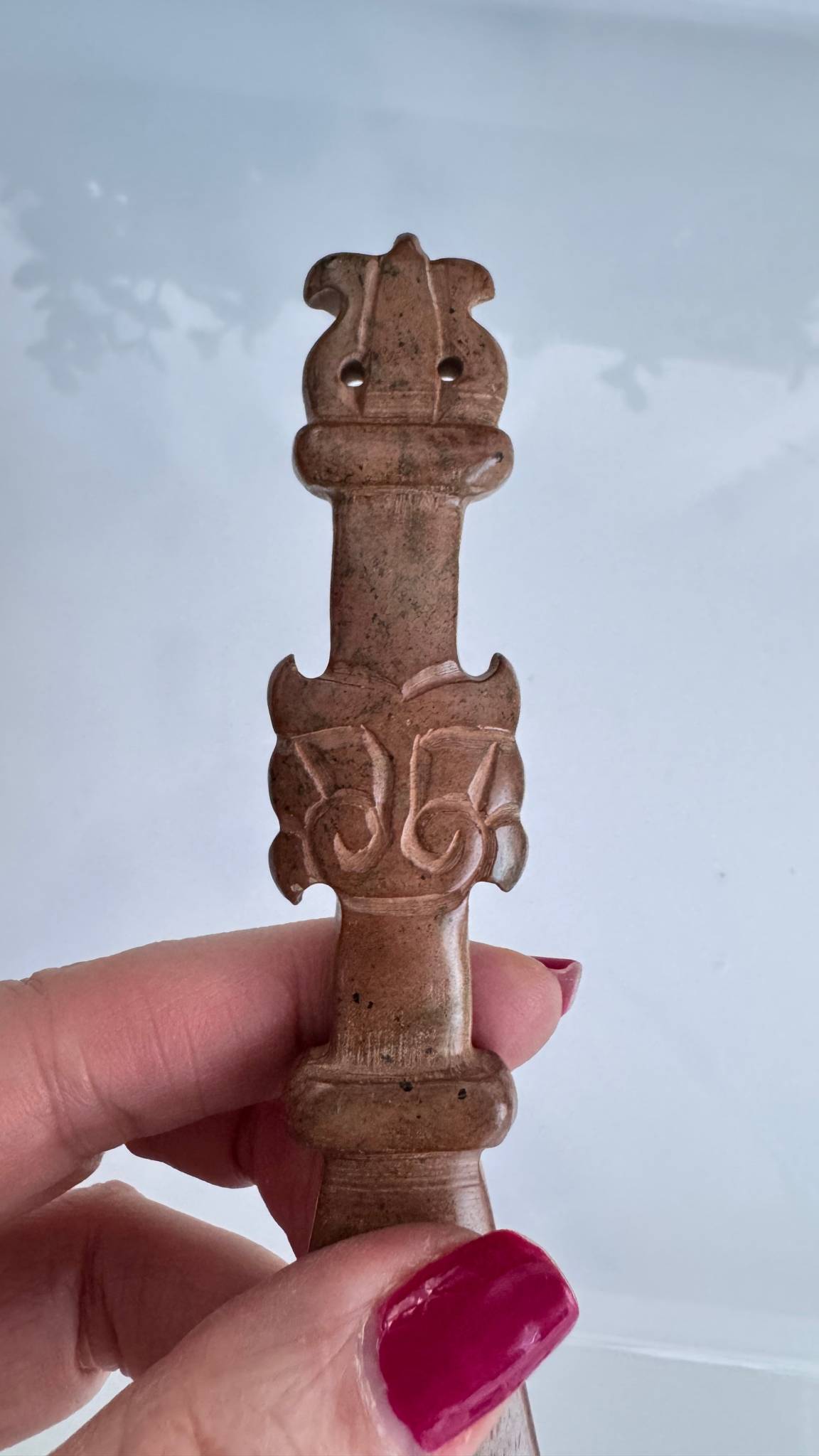 Hand-carved Tiger jade athame ritual altar tool – Thorn & Thimble