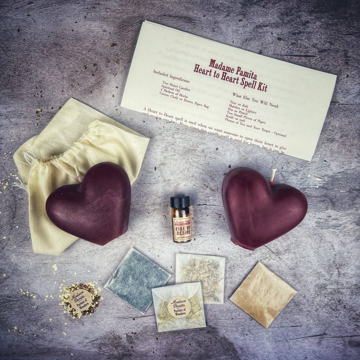 Heart-to-Heart Candle Spell Kit – Thorn & Thimble