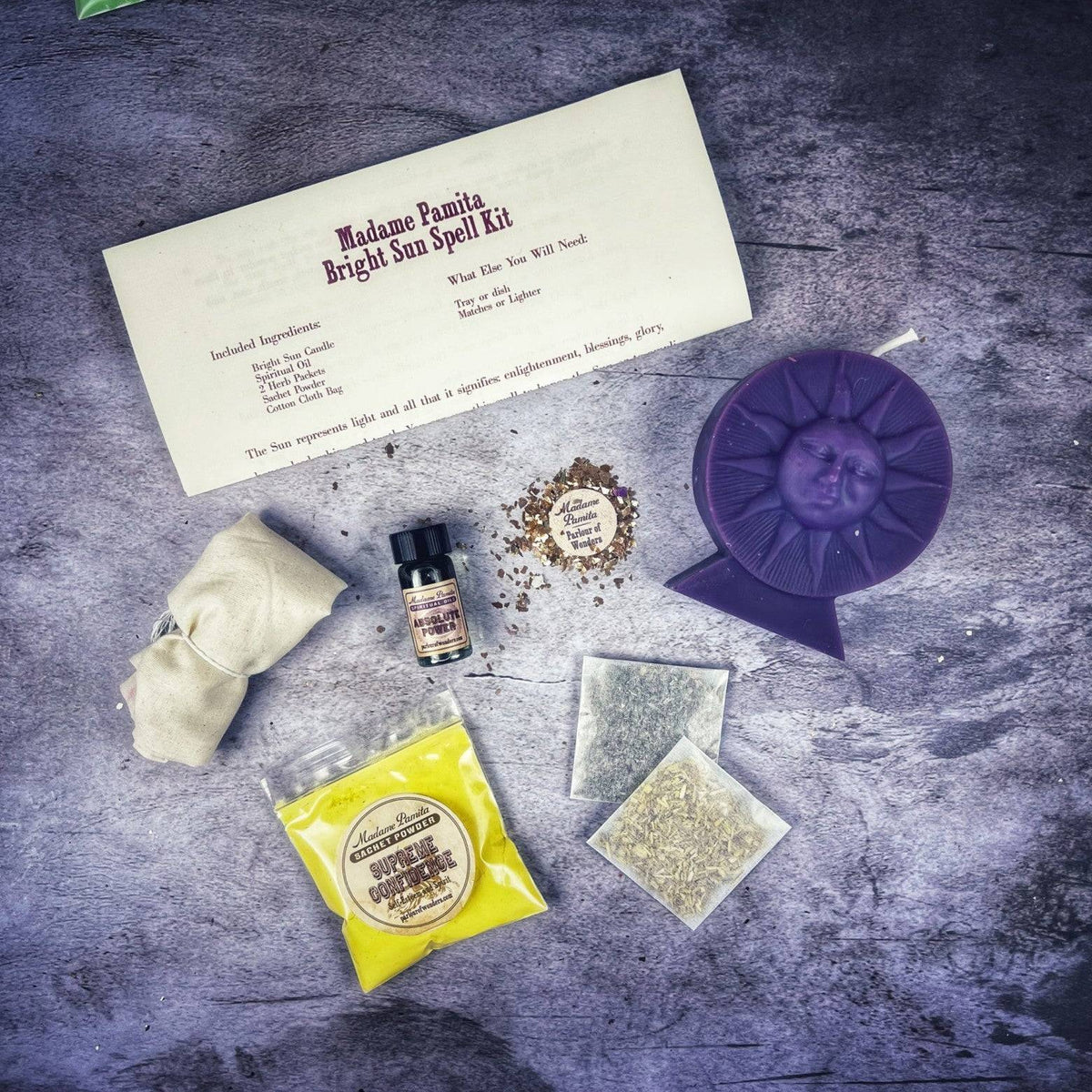 Bright Sun Candle Spell Kit – Thorn & Thimble