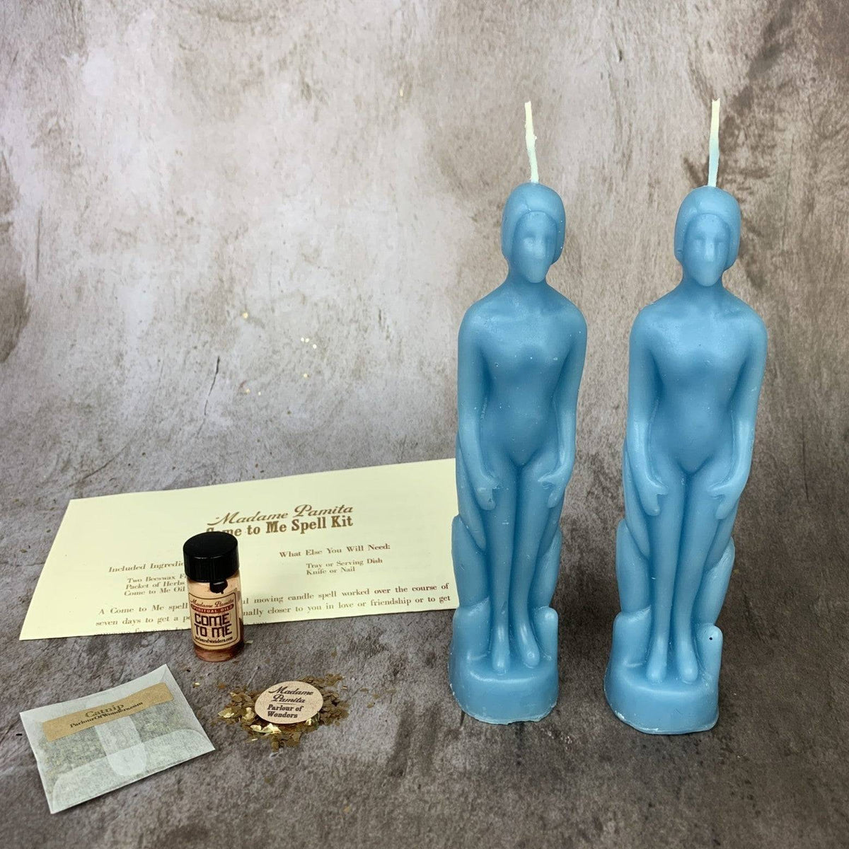 Come to Me Candle Spell Kit – Gender Neutral Figures – Thorn & Thimble
