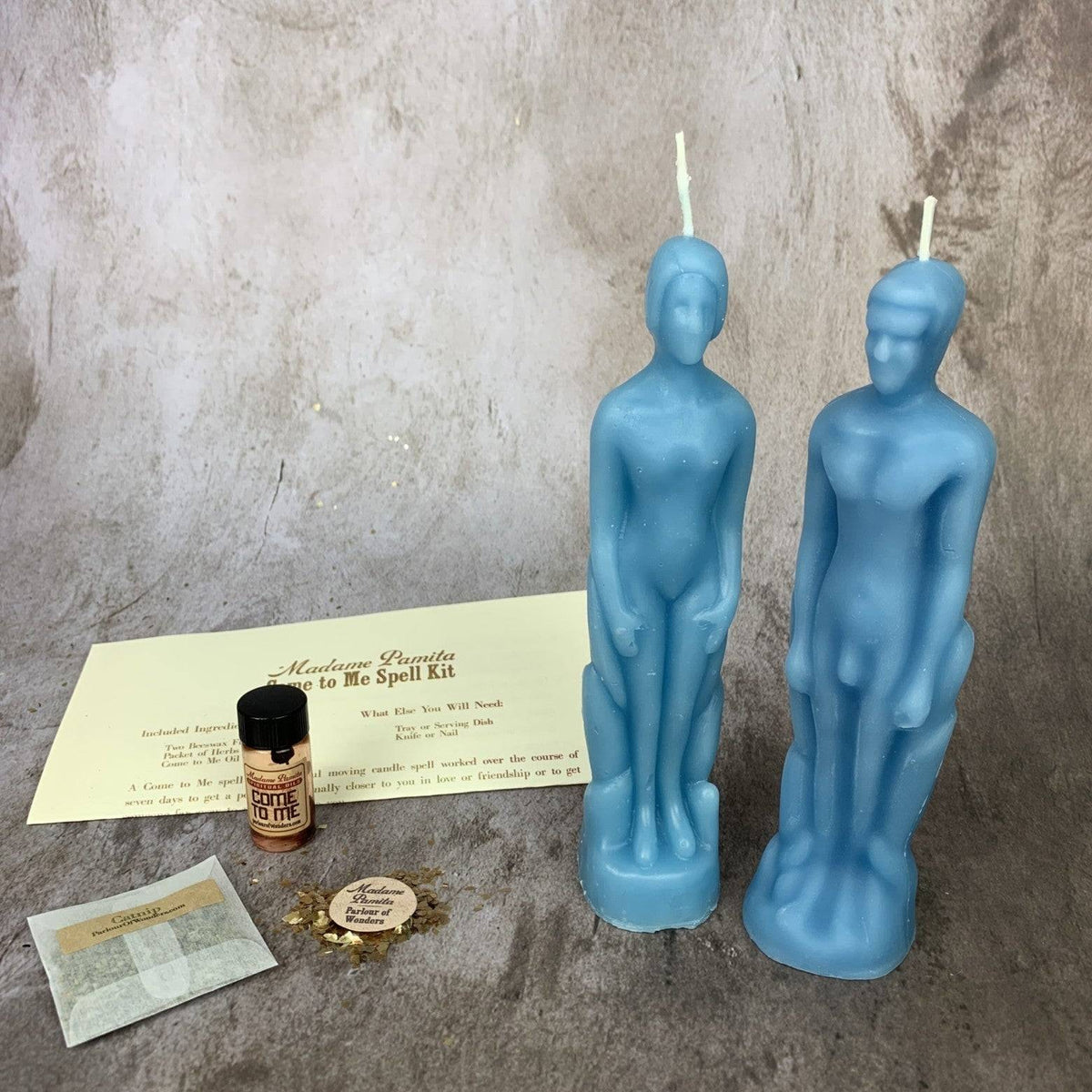 Come to Me Candle Spell Kit – Gender Neutral/Male Figures – Thorn & Thimble