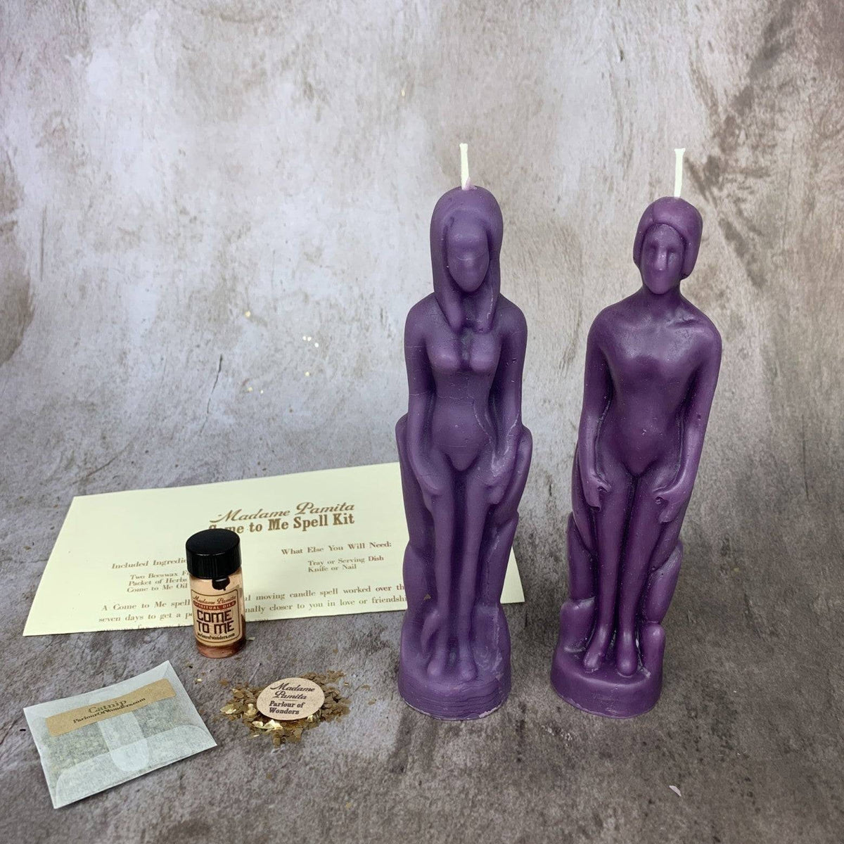 Come to Me Candle Spell Kit – Gender Neutral/Female Figures – Thorn & Thimble