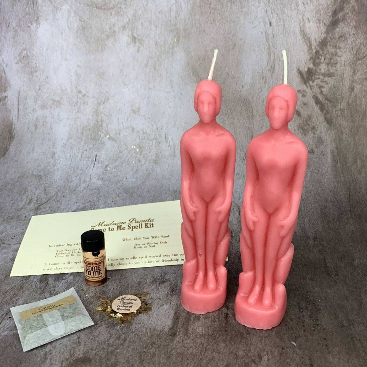 Come to Me Candle Spell Kit – Gender Neutral Figures – Thorn & Thimble