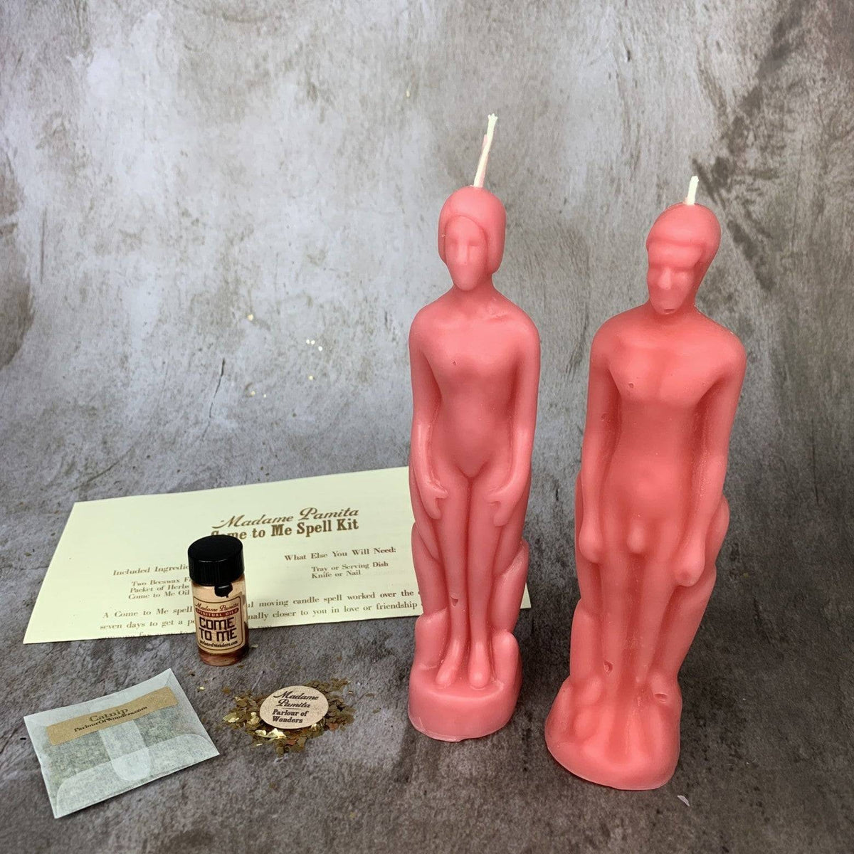 Come to Me Candle Spell Kit – Gender Neutral/Male Figures – Thorn & Thimble